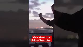 Reaching the deck of the abandoned Duke of Lancaster ship 🛳️  #abandoned #urbex #urbanexploration