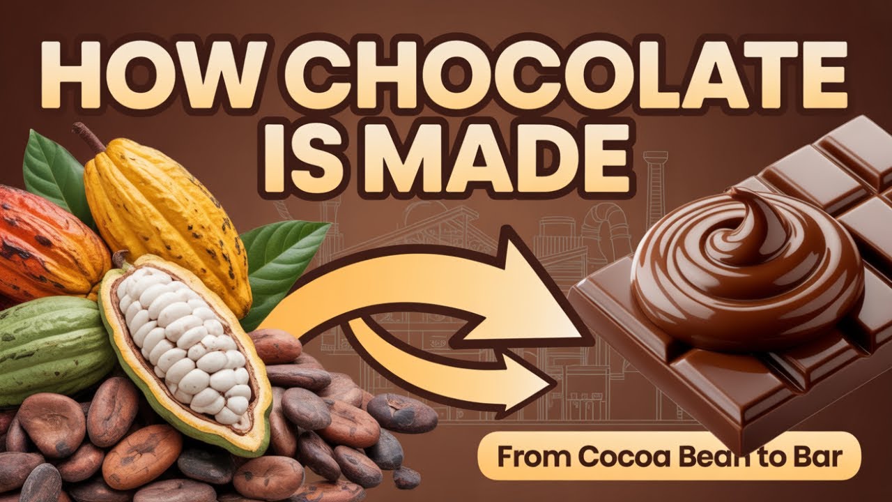 🍫 How Chocolate is Made | From Cocoa Bean to Sweet Treat 🌱✨