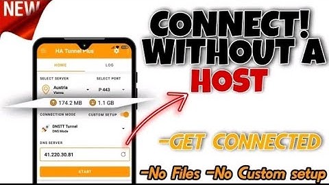 How to setup ha tunnel plus without using a host, file or sni for free internet.
