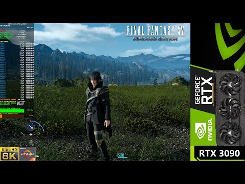Final Fantasy XV HD Textures 8K DLSS | RTX 3090 | Ryzen 3950X OC