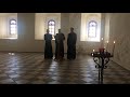 Иеромонах Иосиф слушает концерт в Александро-Свирском монастыре