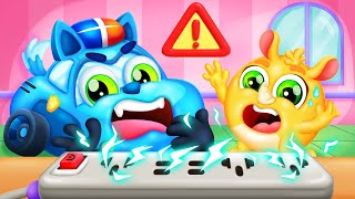Stay Away From Socket | Electricity Safety | Kids Cartoon | Sheriff Lupy | Cartoons for Kid