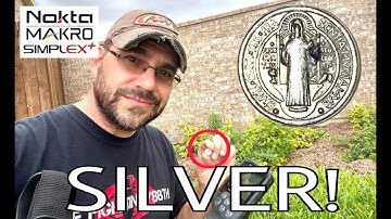 I Found SILVER with my Nokta Makro Simplex Metal detector digging around a park.