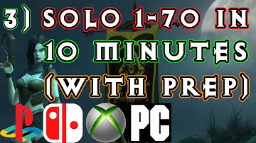 Solo 1-70 in 10 minutes with smurf Demon Hunter on console (PS4). Diablo 3 quick leveling repeatable