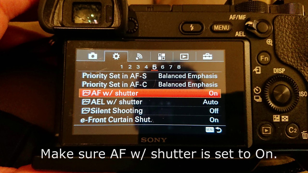 Sony A6300 Autofocus Not Working Fix Settings Change Youtube Sony A6300 Autofocus Not Working Fix Settings Change Youtube