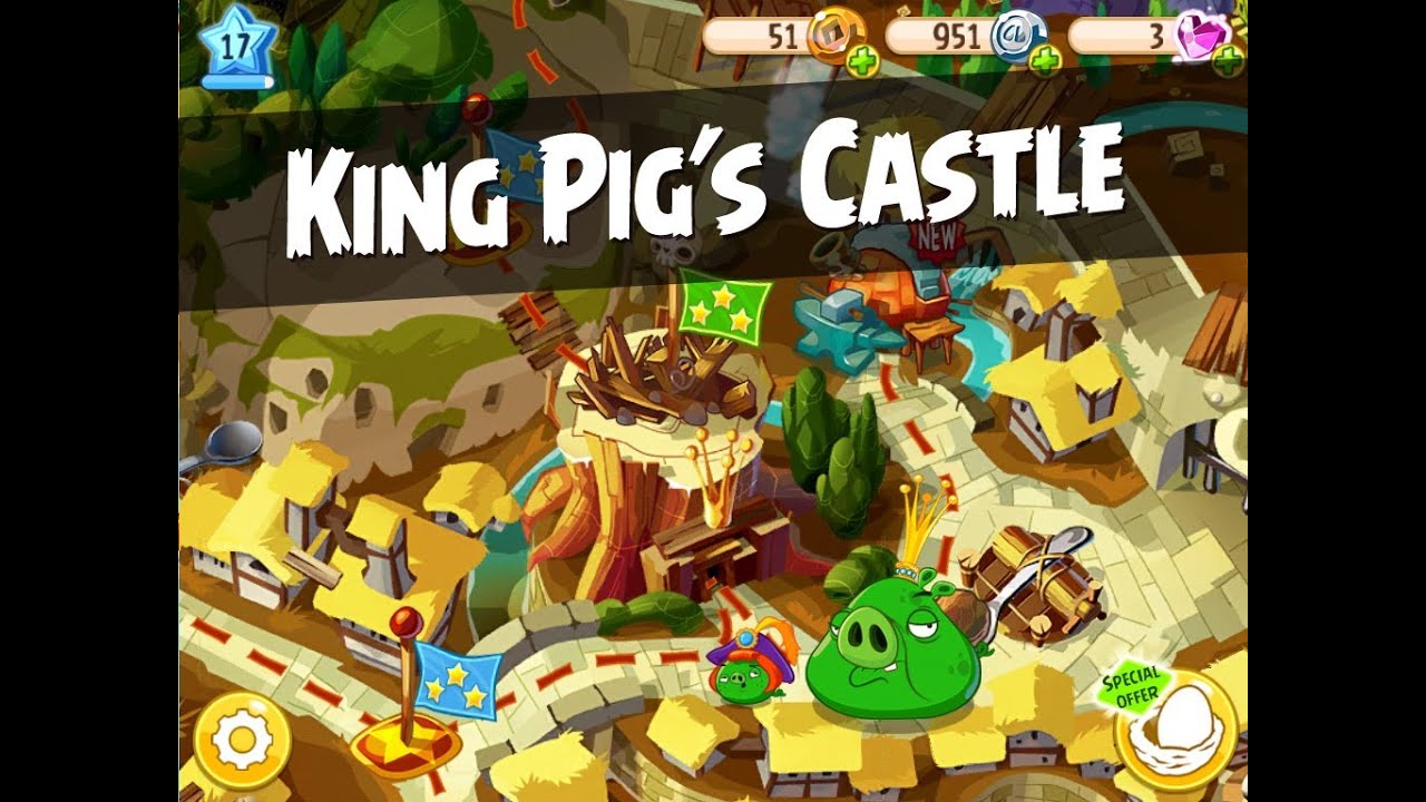 Angry Birds Epic King Pig's Castle Walkthrough - YouTube