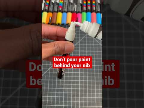 Never Refill Your Posca Pens This Way! 😡 #art #drawing #shorts