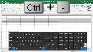 Shortcut key for delete row in Excel