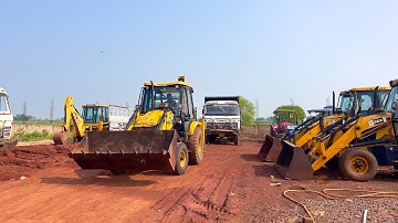 JCB 3dx Xpert Machine Loading Mud Tractor