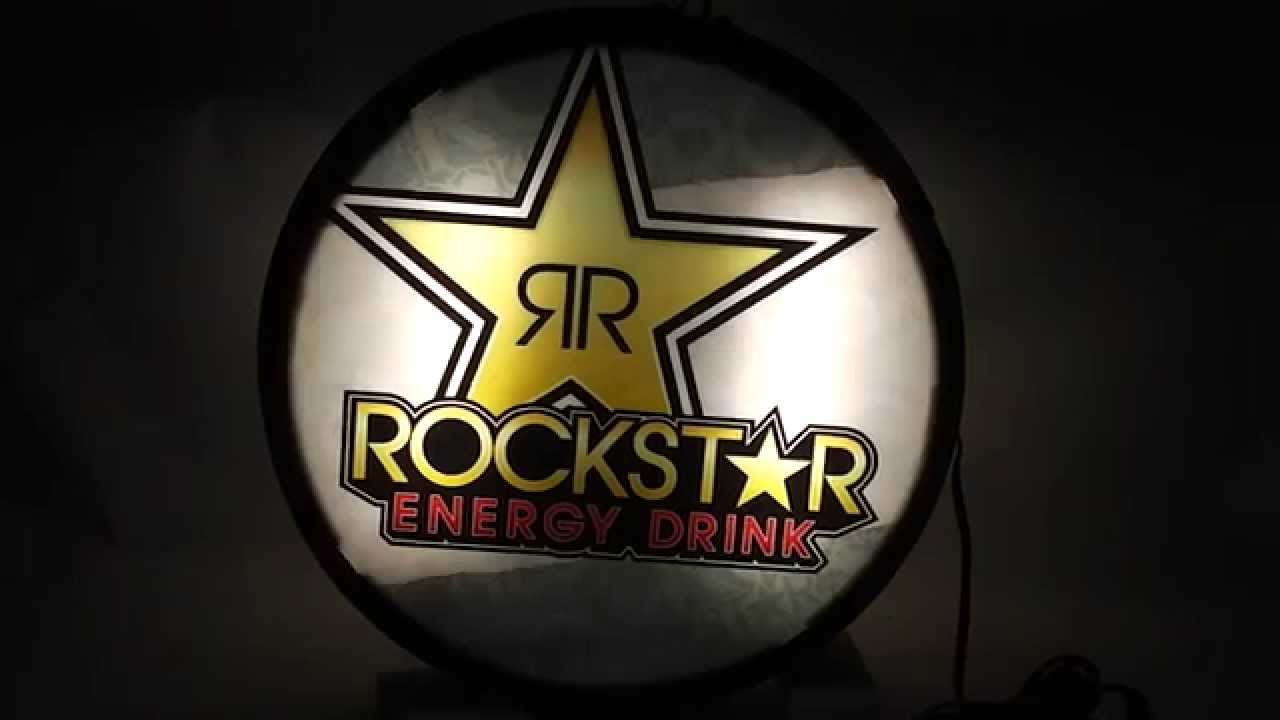 Sold Used ROCKSTAR Energy Drink Light Up Sign - YouTube