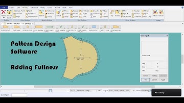 Accumark Pattern Design Software - Adding Fullness