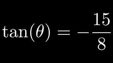 Find all Trigonometric Function Values of Theta if tan(theta) = -15/8 and Theta is in Quadrant 2
