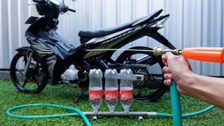 Cara Membuat Alat Cuci Motor dan Mobil menggunakan Tiga Botol