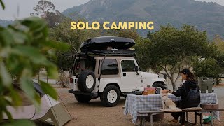 ocean front solo camping | feeling scared for the first time, 25 year old jeep wrangler