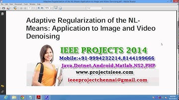 Adaptive Regularization of the NL Means Application to Image and Video Denoising