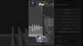 Noob vs. Pro Bowling Ball Animation in Blender!#3d #blender #3danimation #blendertutorial