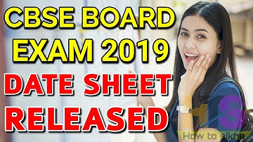 CBSE BOARD EXAM 2019 DATE SHEET RELEASED | CLASS 10th & 12th Time Table, Schedule Latest News Today