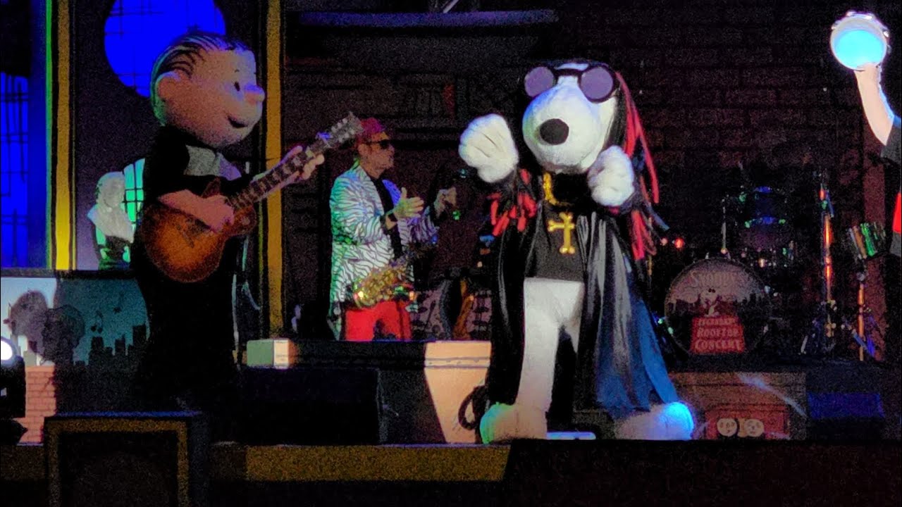 Snoopy dressed as Ozzy Osbourne during 2026 Knott's PEANUTS