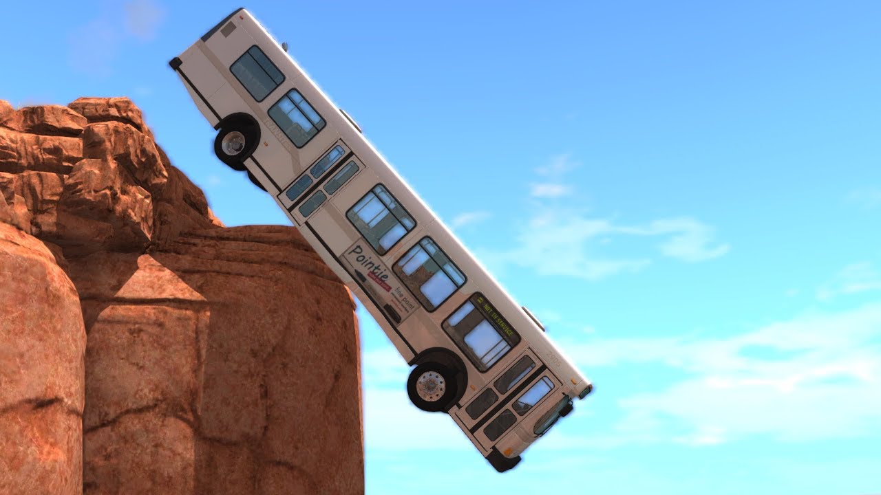 Cliffs Of Death #19 - Beamng drive Monster Truck,Bus,Truck,Motorcycle and Car Crash Tsting