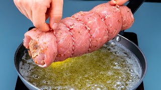 רולדת בשר חזיר עם בייקון ורוזמרין
