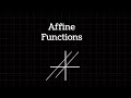 Affine Function