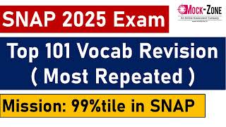 Snap 25 Exam Top 101 High Frequency Vocabulary Revision For Snap Most Repeated Mock Zone