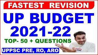 UTTAR PRADESH BUDGET 2021। UP BUDGET 2021-22 IMPORTANT QUESTIONS IN HINDI  #uppsc #uppcs #roaro
