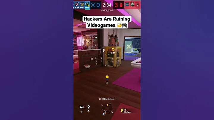 Playing Against Hackers in R6 Ranked Match 😡 #shorts #rainbowsixsiege