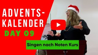 Musikalischer Adventskalender: Tür 9 – Singen nach Noten Kurs singt Dona Nobis Pacem