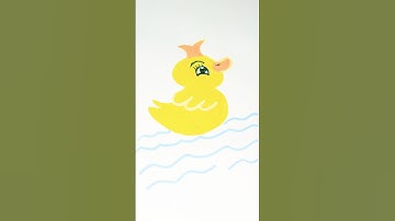 🦆 Easy Duck Drawing Tutorial | Step by Step for Beginners #shorts #howto #easydrawing #art #drawing