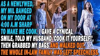 Newlywed, 4 Am, Mil Pounded The Door, Demanding I Cook. I Smirked At My Husband: Cook It Yourself!