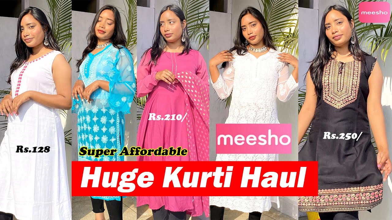 Meesho Kurta Set & Kurti Haul Under Rs. 300 Meesho latest kurti