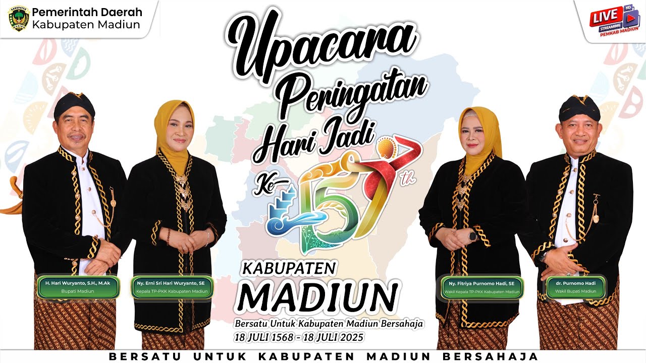 🔴 LIVE | UPACARA PERINGATAN HARI JADI KE-457 KABUPATEN MADIUN TAHUN 2025