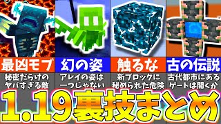 【マイクラ1.19】上級者でも知らない最新のバグ裏技＆小ネタまとめ【まいくら・マインクラフト】【一気見】
