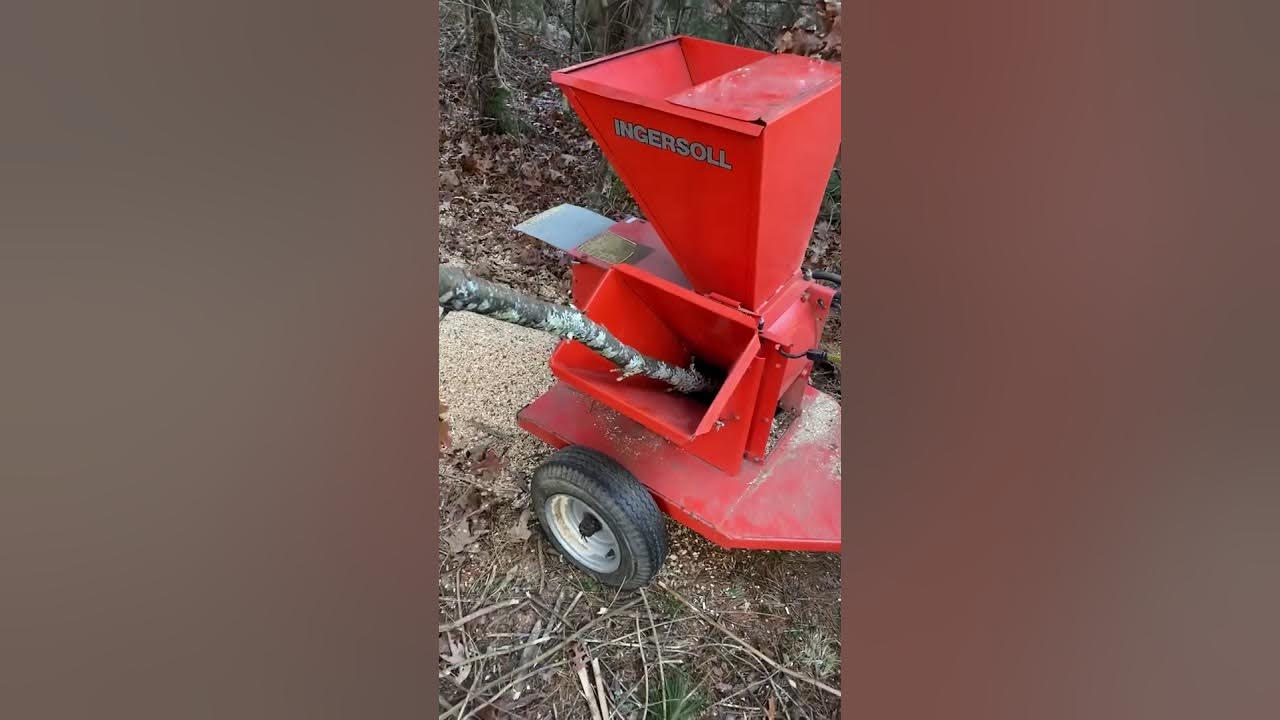 Ingersoll 4016 with AHS24W chipper shredder YouTube