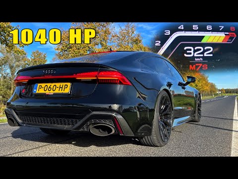 1040HP AUDI RS7 C8 | 0-320km/h 0-200MPH 1/4 Mile POV & SOUND