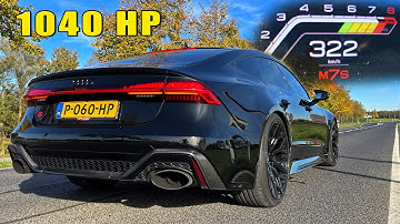 1040HP AUDI RS7 C8 | 0-320km/h 0-200MPH 1/4 Mile POV & SOUND