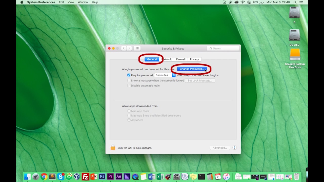 change password on macbook pro