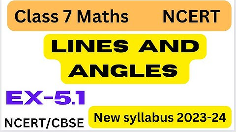 Class7 Maths chapter 5 Lines And Angles Exercise 5.1 Q4 - New Book - New Syllabus 2023-NCERT/CBSE