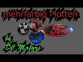 mehrfarbig Plotten - Aufkleber gestalten  - by DC Motors