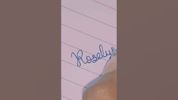Roselyn name writing in cursive handwriting | #handwriting |  @user-wowhandwriting