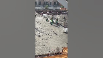 Using Power Float For PT Concrete Slab. #shortvideo #shorts #construction