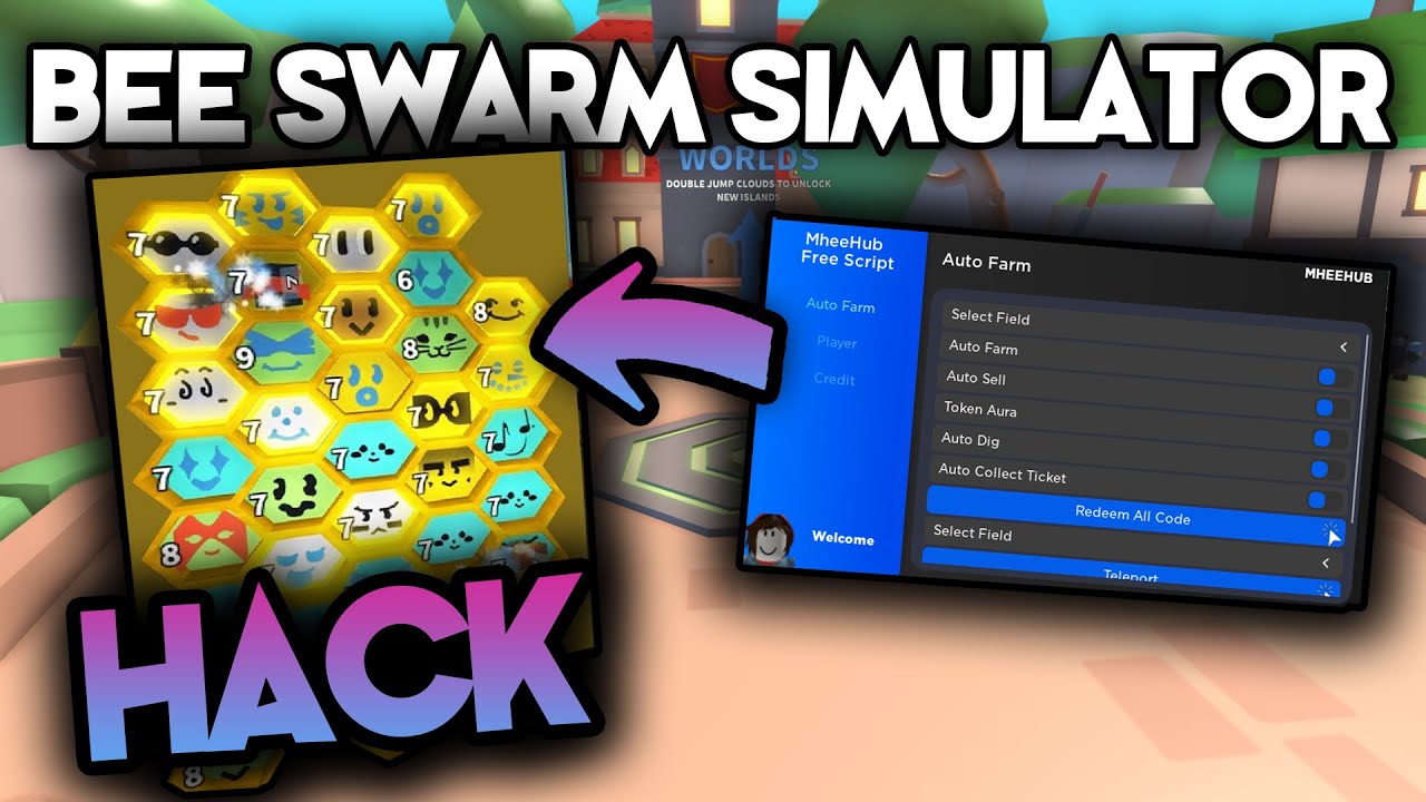 OP SCRIPT Bee Swarm Simulator GUI - Auto Farm, Tokens, Tickets, Eggs