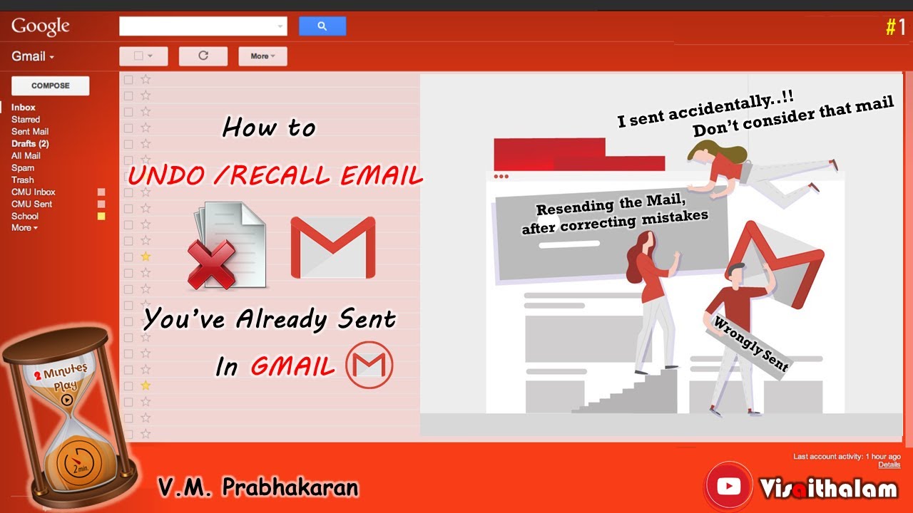 How to UNDO /RECALL EMAIL You've Already Sent In GMAIL | 2 Minutes Play - #1 | Visaithalam| KIT