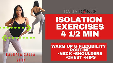 ISOLATION exercises | FULL body 4 1/2 min routine 🤩 [FOLLOW ALONG] {MASTER Body/booty/neck rolls}🔥