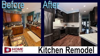 Kitchen Remodel with Beautiful Cabinets and Backsplash // Renovation Ideas