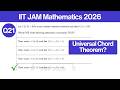 Universal Chord Theorem Application Problem | Q21 Solution | IIT JAM Mathematics 2026