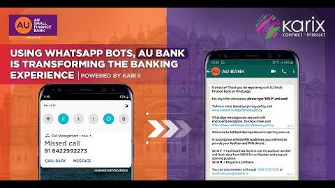 This is how AU Bank is Transforming banking using Karix