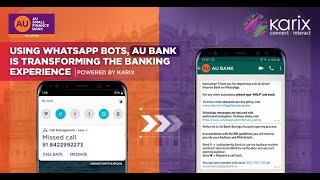 This is how AU Bank is Transforming banking using Karix's services