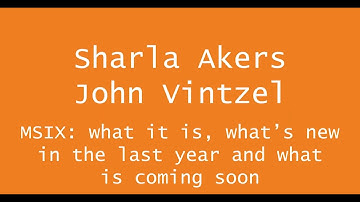 AppManagEvent2019 session: MSIX what it is what